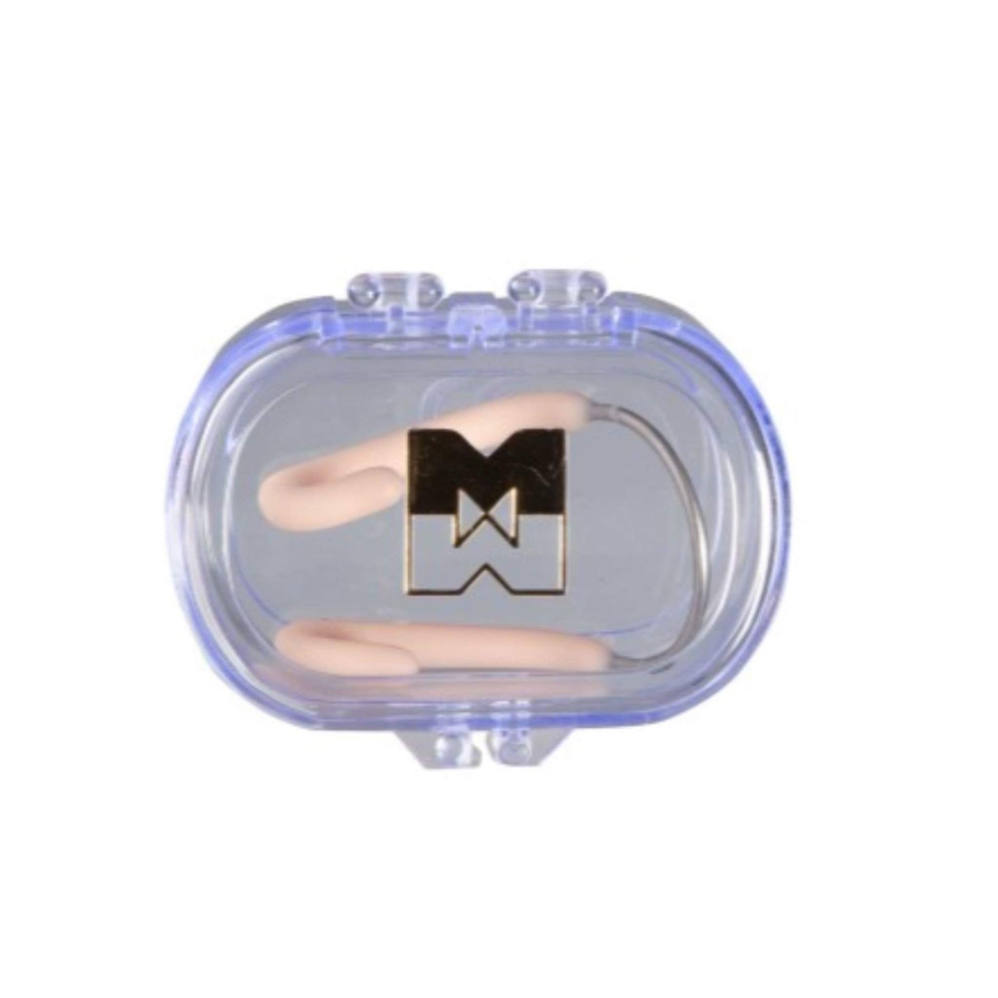 Malmstenin nenäklipsi lateksinauhalla kotelossa