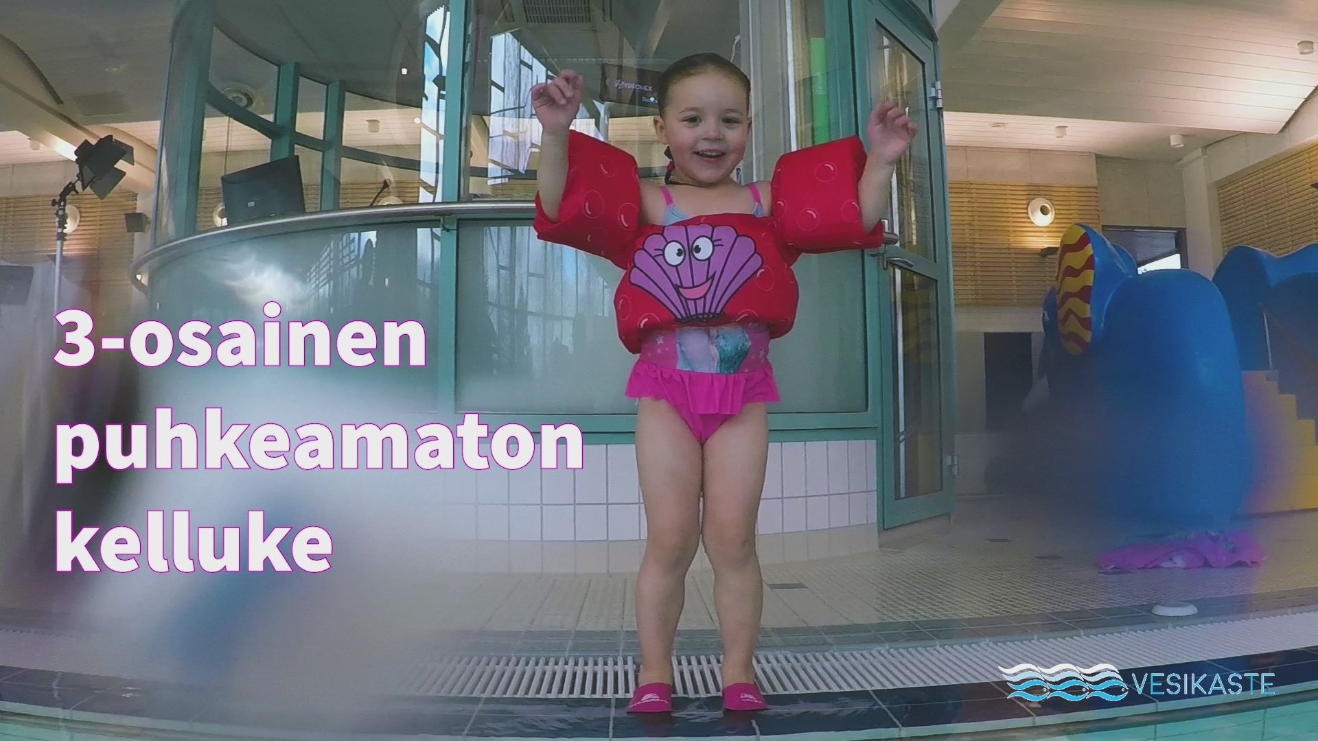 Video 3-osaosen kellukkeen käytöstä pikkutytöllä